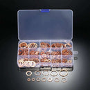 280 Pcs Assorted Copper Washer Gasket Set Flat Ring Seal Assortment Kit M5- G1M7