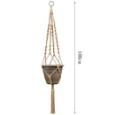 4 Pcs Macrame Plant Hangers Indoor Outdoor Hanging Planter Basket Jute Rope