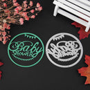 Round Letter Baby Cutting Dies Stencils Scrapbook Embossing DIY Craft Album Card