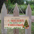 Wooden Door Hanging Panel Sign Christmas Tree Ornament Christmas Decoration  Hn
