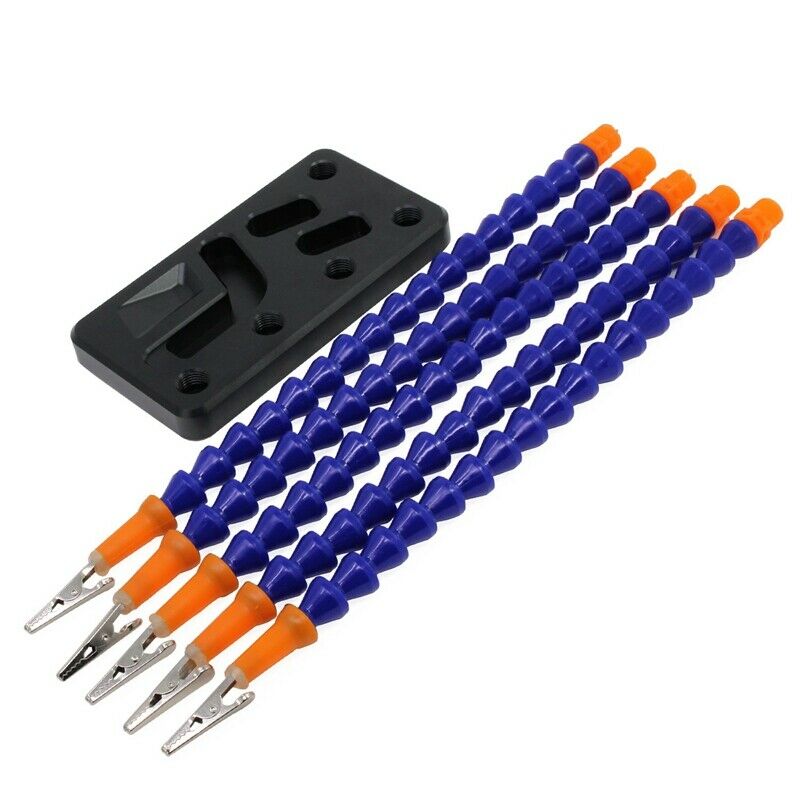 Five Arms Helping Hands Soldering Station Third Hands Non-Slip Aluminum Bas Z4A5
