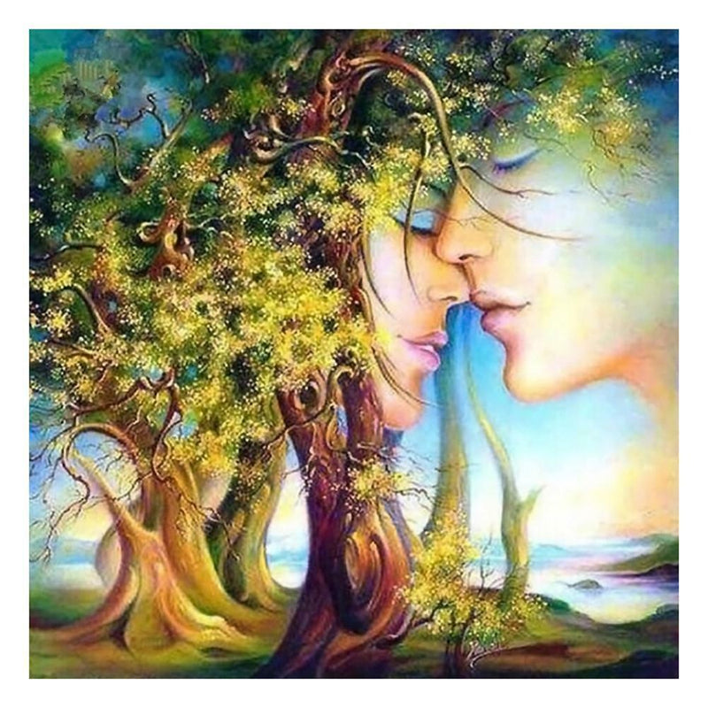 Lover Tree 5D Round Full Drill Diamond Painting Embroidery DIY Cross Stitch