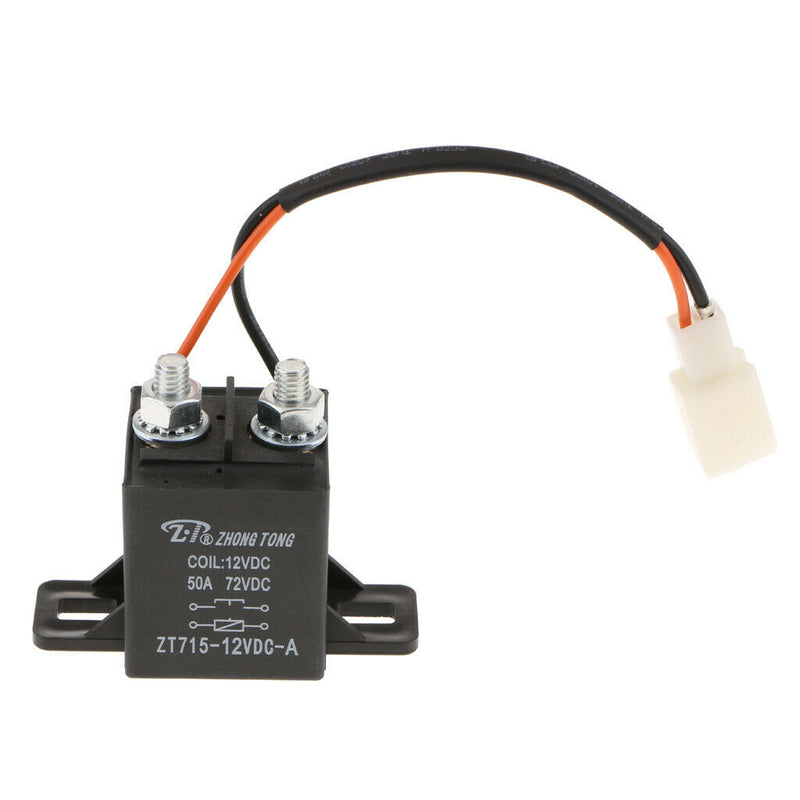 DC 12V 50A 4Pin Heavy Duty Splitter Charge ON/OFF Relay Car Truck Boat Black