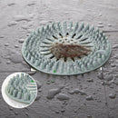Silicone Sink Strainer Water Stopper Floor Drain Hair Plug (Navy Blue) A