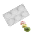 Round Silicone Soap Mold 6 Cavities Mousse Cake Mould Soap TEUS