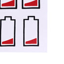 No Electricity Prompt Temporary Tattoos Body Arm Leg Waterproof Tattoo.Sticke Gw