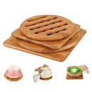 Bamboo Trivet, Home Kitchen Bamboo Hot Pads Trivet, Heat Resistant Pads Tea F1A6