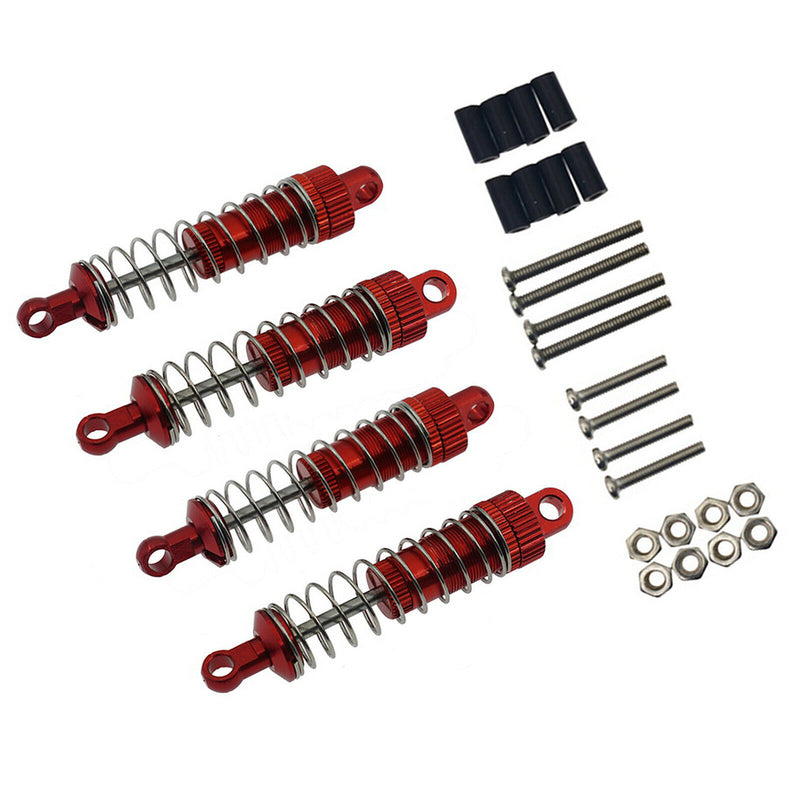 8Pcs Front Metal Rear Shock Absorber Sets for WPL C14 C24 MN D90 MN45 HS 18301