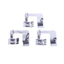 3Pcs/set Hemming Cloth Strip Presser Foot Sewing Machine Hemmer Rolled Hem LJ