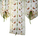 Light Filtering Fabric Fold Roman Shade Butterfly Printed Window Treatment