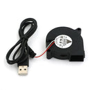 DC 5V USB Blower Fan 5cm 50mm 50x15mm Brushle Computer Cooling Sleeve Bearing LJ