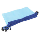 12Pcs A4 Zipper Bags Zip File Storage Document Folder Protective Sleeve Blue