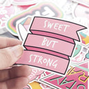60Pcs/Lot Anime Cute Pink Stickers Decals Skateboard Car Laptop Luggage Vinyls.