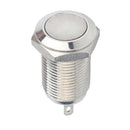 10mm Round Metal Push Button Switch Latching Waterproof Flat Top 36V 2A