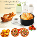Non-stick Baking Dish Cake Basket Container for Electric Air Fryer (6inch)