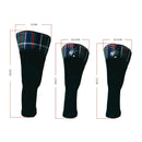 3x Golf Club Headcovers Numbered 1,3, 5,7 X for Oversized Drivers Fairway Hybrid