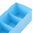 Multi-function drawer type Five Grid  Plastic storage boxï¼ˆblueï¼‰