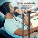 2x Replacement 3.5mm AUX Stereo Audio Cables with Mic Inline Control for Beats