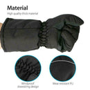Motorbike Bicycle Black Heating Gloves Winter Warm Waterproof Battery Elect Q8V8