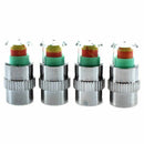 4PC Car Auto Tire Pressure Monitor Valve Stem Caps Sensor Indicator Alert E X7U8