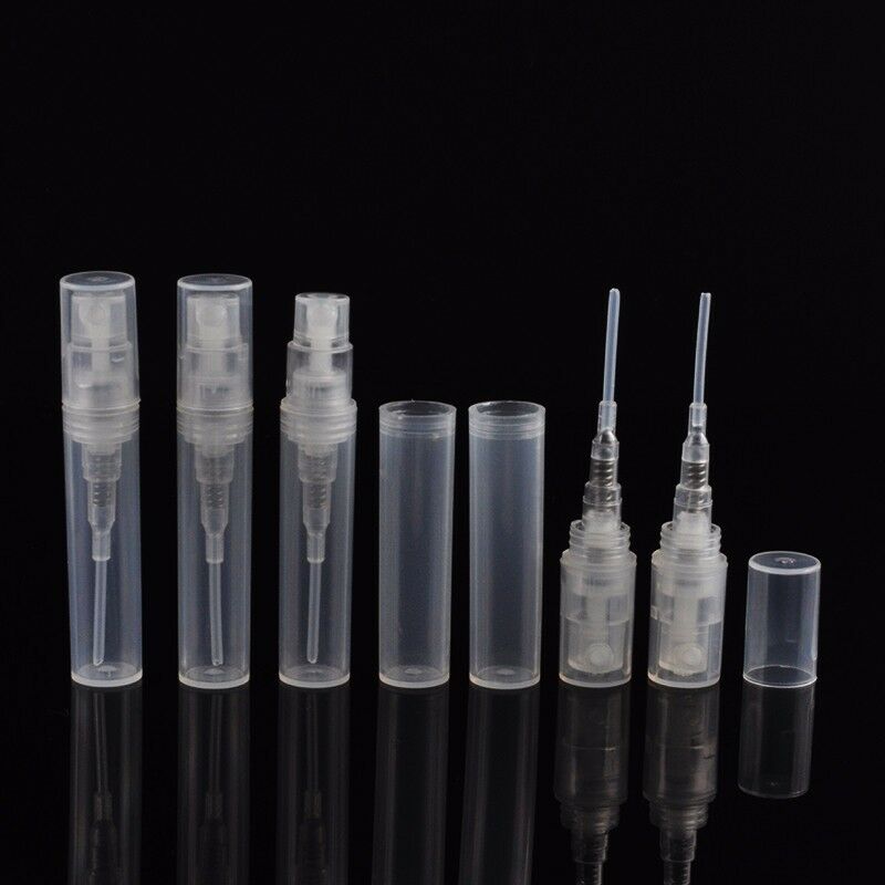 20PCS 3ml Travel Spray Bottle Transparent Plastic Perfume  Empty Clear