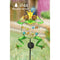 Solar Path Lights Outdoor Decorative Metal Frog Stake with 10 LEDs Globes for
