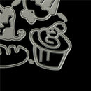 Happy Birthday cake framed Metal Cutting Dies Scrapbooking Card CraftJClj