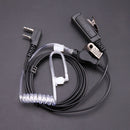 2 Pin Covert Acoustic Tube Earpiece Headset Mic for Baofeng Kenwood UV-5R A