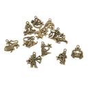 24Pcs Craft Supplies 12 Zodiac Charms Pendants for Crafting, Jewelry Making