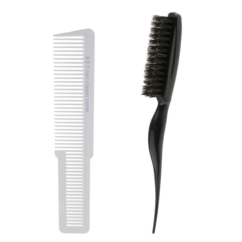 2x Soft Teasing Hair Brush Salon Comb Extensions Smooth Wig