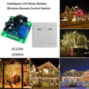 433MHz AC220V Wireless Remote Control Switch Intelligent 1CH Relay Module
