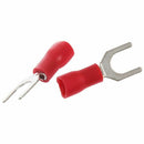 20 Red Insulated Fork Spade Wire Connector Electrical Crimp Terminal 18-22A
