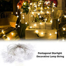 LED Five-pointed Star Light Fairy String Lamp Party Wedding Christmas Decor