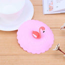 10cm Dia Silicone Cup Lid Leakproof Thermal Insulation Cup Cover(Pink) A