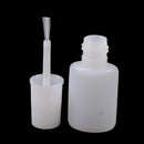 10Ml white plastic gel refillable bottle with brush nail polish oil bottle In TO