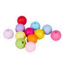 100PCs Acrylic Spacer Beads Round Mixed 10mm(3/8 inch)Dia. Y8E8