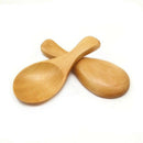 8Pcs Small Wooden Salt Spoon Solid Wood Condiments Spoon Handmade Honey Tea N1B6