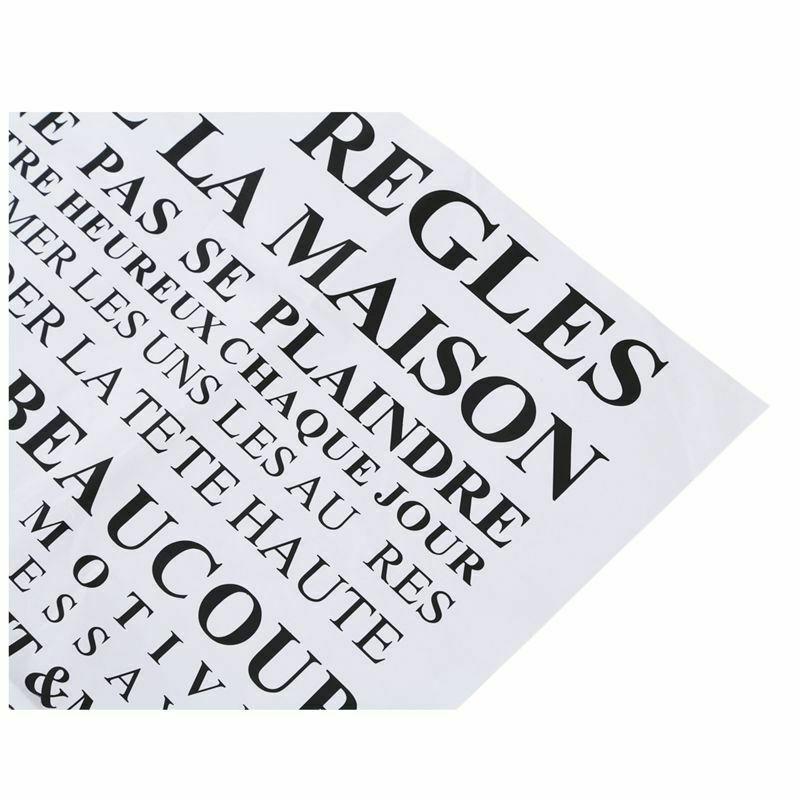 "House rules" of French version quote waterproof wall stickers home decor , E8A2