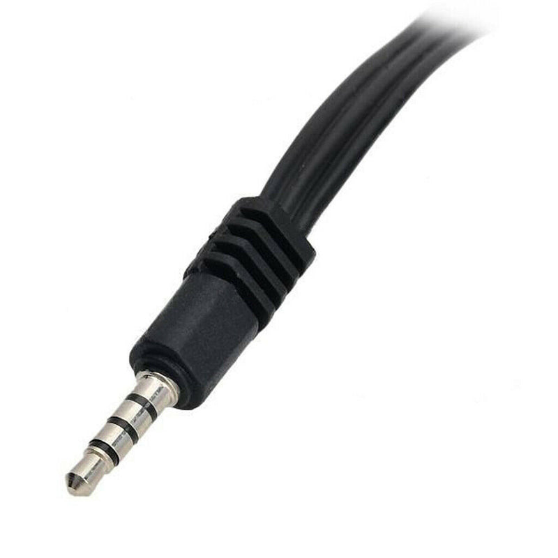 3.5mm to 3 RCA AV A/V Audio Video TV Cable for Sony DSLR DV Camcorder