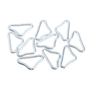 10pcs Triangle Rings Buckle 1.5" Inside Dia. for Straps Trampoline Mat