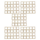 100pcs Wood Photo Frame Shapes Craft DIY Embellishment