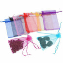 50 Pieces 4 by 6 Inch Organza Gift Bags Drawstring Jewelry Pouches Wedding