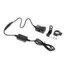 Dual USB Power Port Handlebar Phone Charger Cable Adapter 9V-90V E-bike Charge