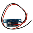 Mini LED voltmeter display backlight blue 17 volts