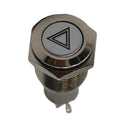 1x 16mm Universal LED Car Emergency Hazard Warning Light Push Button Switch