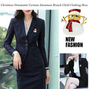 Brooch Pins Cartoon Snowman Badge Jacket Backpack Decor Xmas Gift for Children
