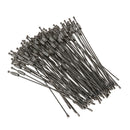 100pcs Stainless Steel Screw Locking Wire Keychain Cable Key Rings Outdoor  R2B2