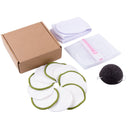 10pcs Makeup Remover Towel Bamboo Cotton Cloth Face Makeup Cleansing Powder Puff
