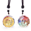 Orgonite Pendant Sri Yantra Necklace Sacred Geometry Chakra-Energy NecklaceSEAU