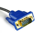 New HDTV 1.8M HDMI Male to VGA adapter Cable connector cable for PC TV Black 1Pc